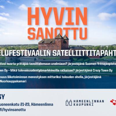 Hyvin sanottu -keskustelufestivaalin satelliittitapahtuma.